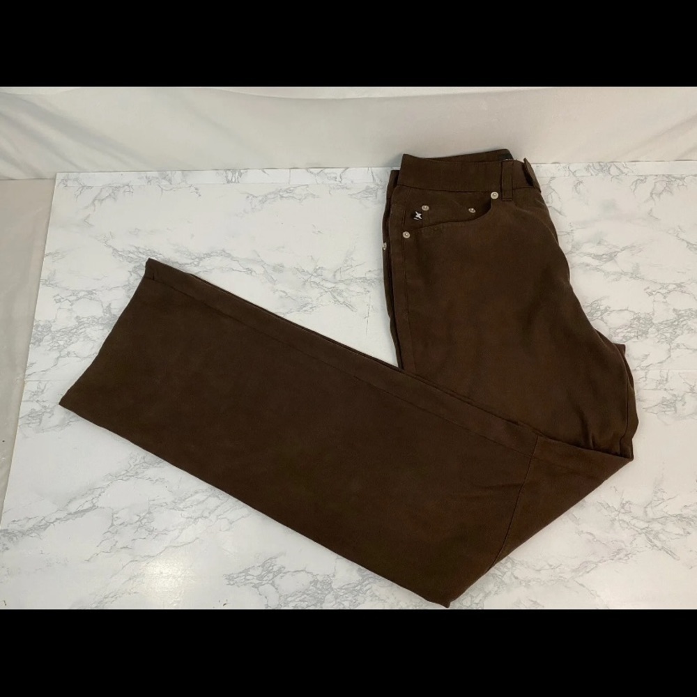 Express Boho Hippie Faux Suede Polyester Lined Pants Womens 5/6 Lightwei…​